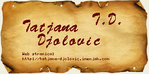 Tatjana Đolović vizit kartica